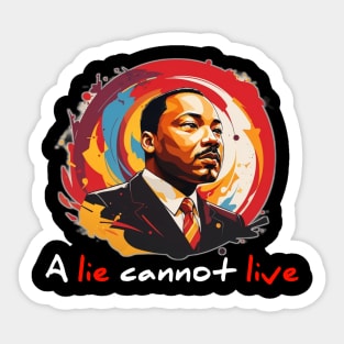 Inspiring Martin Luther King Jr. Tribute Collection Sticker